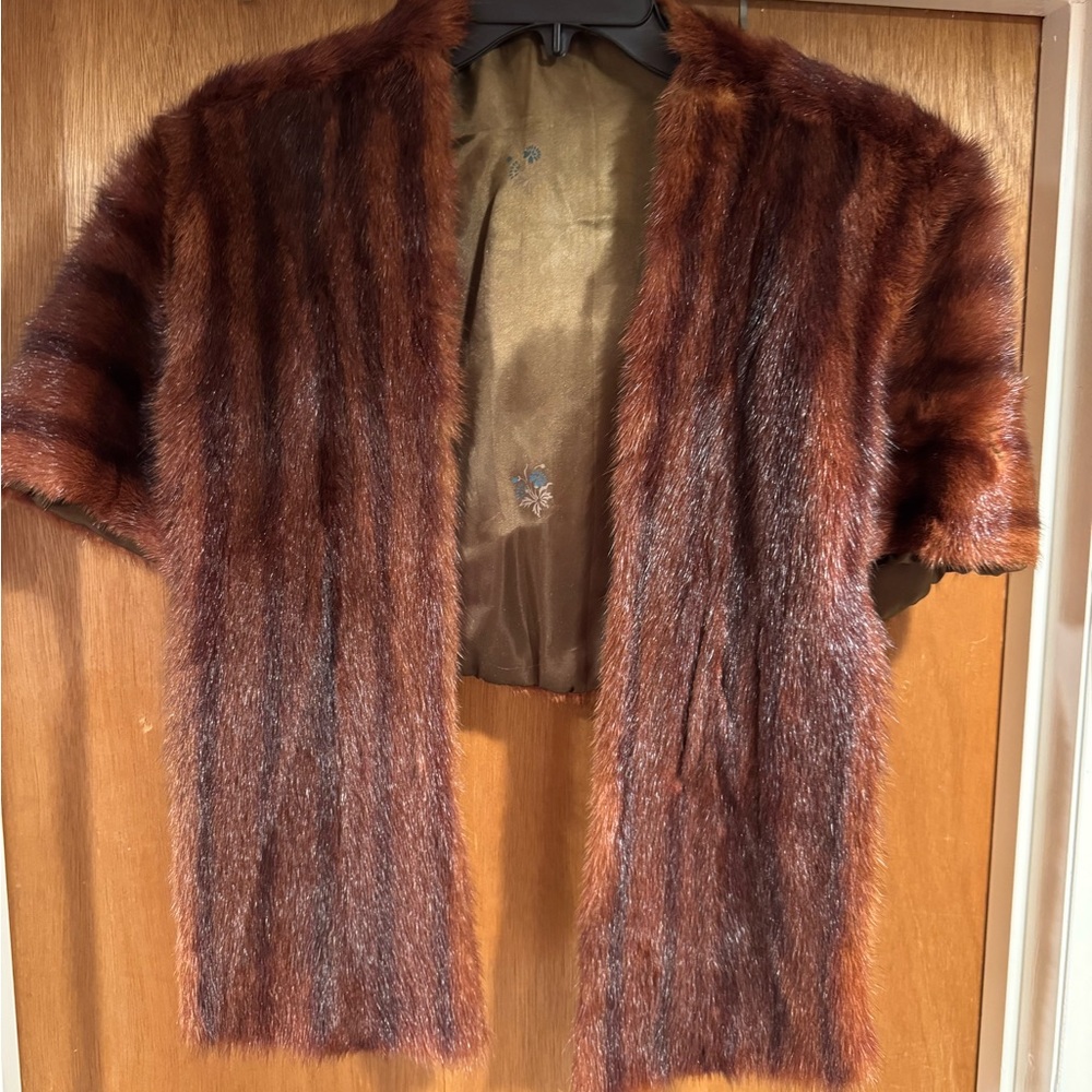 Elegant Brown Fur Vest